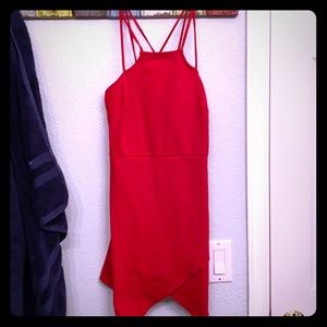 Red party dress(: